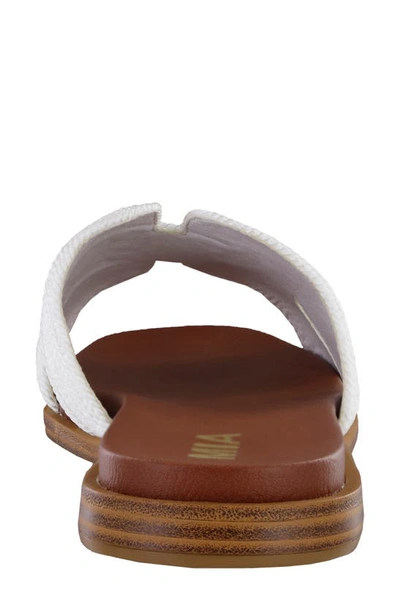 Mia Dia Slide Sandal In White