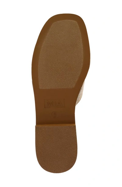 Shop Mia Dia Slide Sandal In Soft Gold