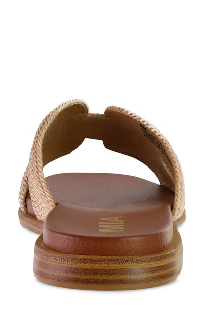 Shop Mia Dia Slide Sandal In Soft Gold