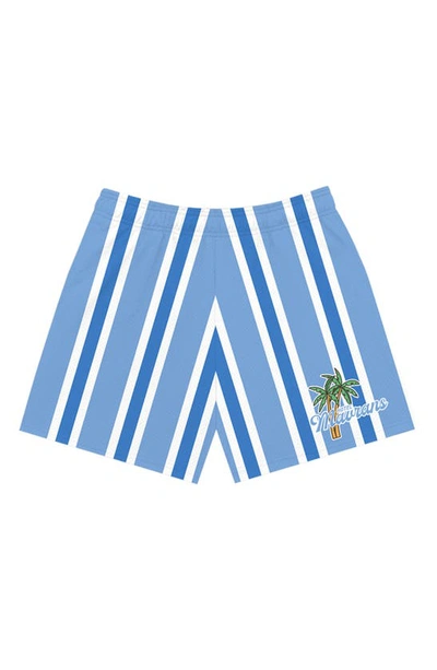 Shop Mavrans Beverly Hills Mesh Shorts In Blue