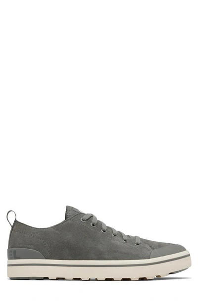 Shop Sorel Metro™ Ii Waterproof Sneaker In Quarry/ Chalk