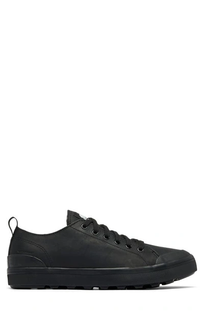 Shop Sorel Metro™ Ii Waterproof Sneaker In Black/ Sea Salt