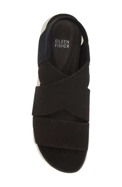 Shop Eileen Fisher Chant Platform Sandal In Black