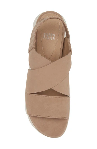Shop Eileen Fisher Chant Platform Sandal In Stone