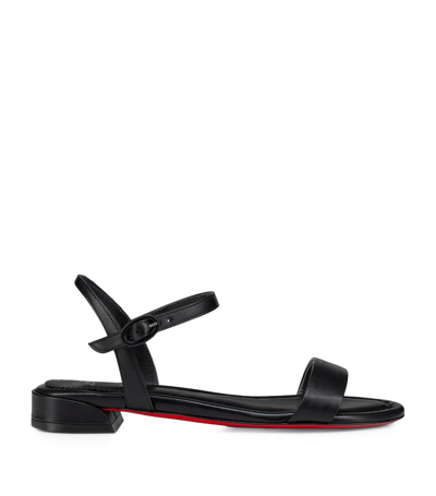 Shop Christian Louboutin Sweet Jane Leather Sandals In Black