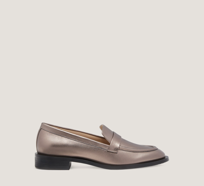 Shop Stuart Weitzman Palmer Sleek Loafer The Sw Outlet In Pyrite