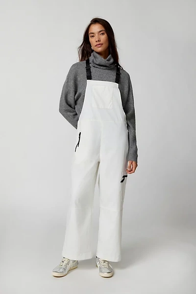 Shop Roxy X Chloe Kim Cargo Ski Overall In White, Women's At Urban Outfitters