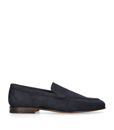 Shop Church's Suede Margate Loafers In Navy