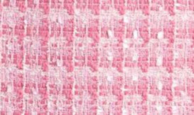 Shop Eliza J Fringe Detail Sleeveless Tweed A-line Dress In Pink