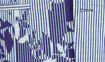 Shop Robert Graham Daylen Floral Stripe Seersucker Sport Coat In Blue