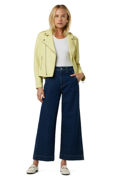 Shop Joe's The Avery High Waist Ankle Wide Leg Jeans In Levitate