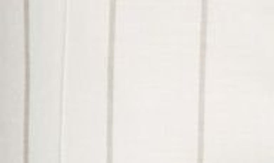 Eleventy Slim Fit Stripe Drawstring Waist Virgin Wool Blend Pants In Ivory