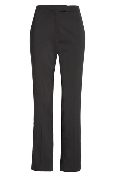 Shop Eleventy Slim Fit Virgin Wool Blend Trousers In Black