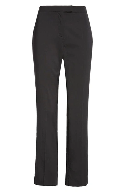 Eleventy Slim Fit Virgin Wool Blend Trousers In Black