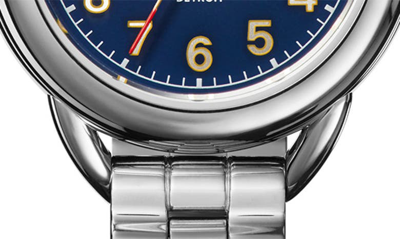 Shop Shinola Runabout Bracelet Watch, 25mm In Navy