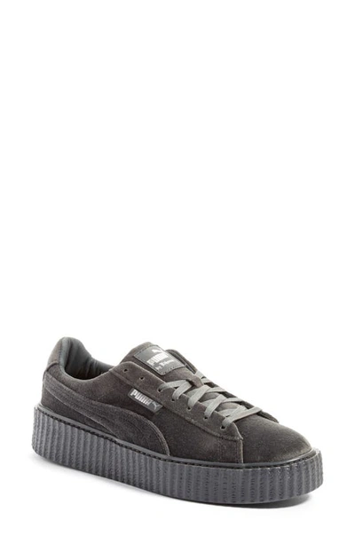 Shop Puma Fenty  By Rihanna Creeper Sneaker In Glacier Grey/ Glacier Grey