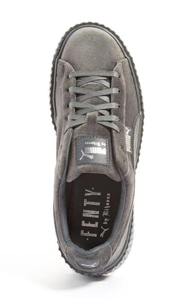 Shop Puma Fenty  By Rihanna Creeper Sneaker In Glacier Grey/ Glacier Grey