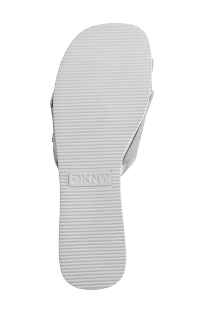 Shop Dkny Jezebel Slide Sandal In Silver