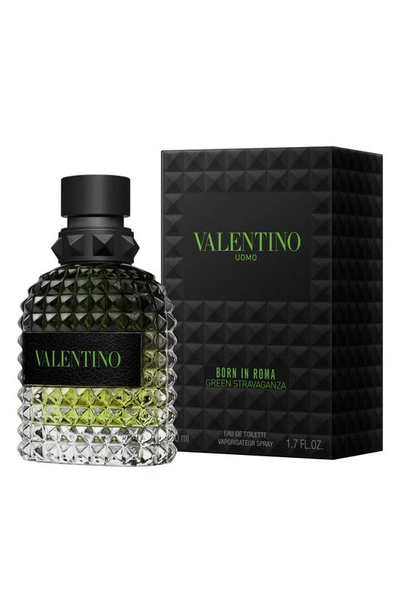 Shop Valentino Born In Roma Uomo Green Stravaganza Eau De Toilette, 3.4 oz
