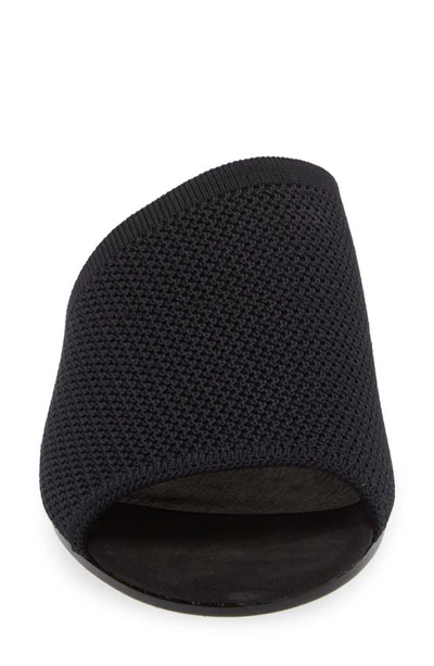 Eileen Fisher Noko Womens Block Heel Knit Slide In Black