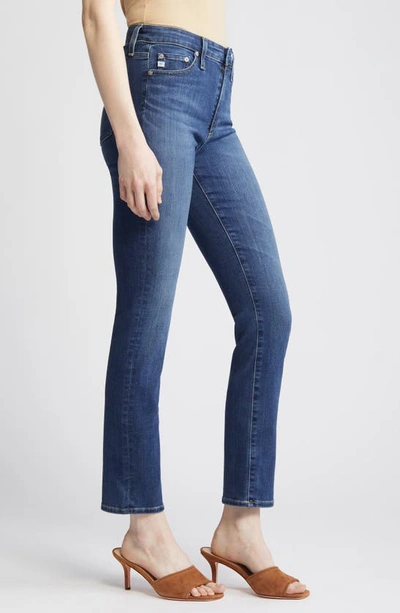 Shop Ag Mari High Waist Stretch Slim Straight Leg Jeans In Aura