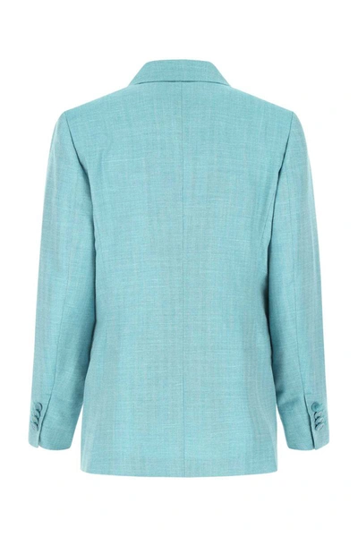 Shop Max Mara Jackets And Vests In Blue
