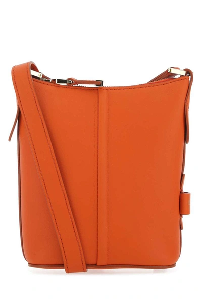 Shop Max Mara Shoulder Bags In Orange