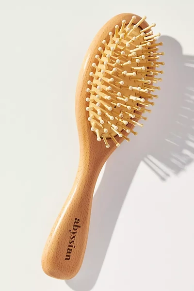 Shop Abyssian Classic Schima Wood Hair Brush In Brown