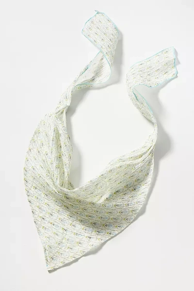Shop By Anthropologie Sweet Girl Floral Hair Scarf In Blue
