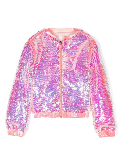 Shop Billieblush Jacket In Pink & Purple