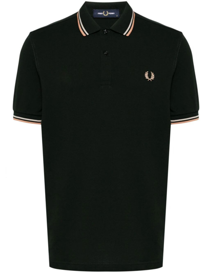 Shop Fred Perry Fp Twin Tipped  Shirt In Green