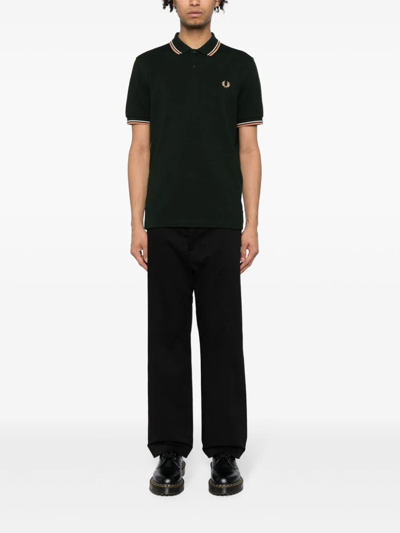 Shop Fred Perry Fp Twin Tipped  Shirt In Green