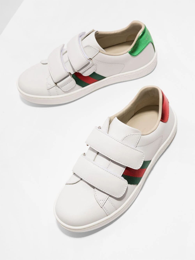 Shop Gucci Sneaker Leather In White