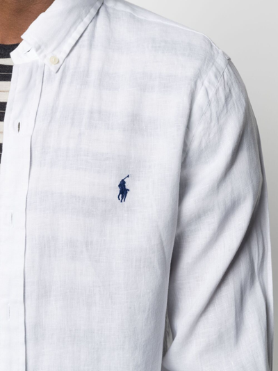 Shop Polo Ralph Lauren Slim Fit Sport Shirt In White
