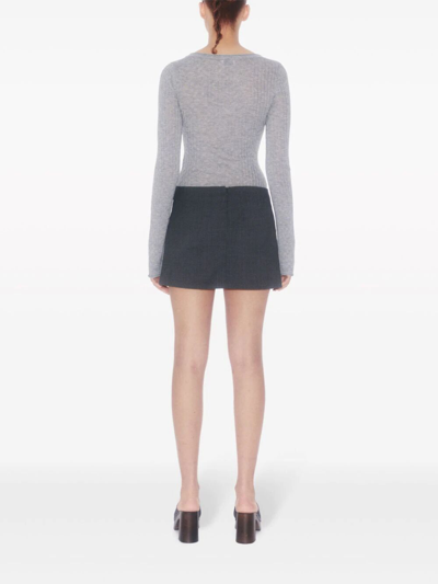 Shop Filippa K Tailored Mini Skirt In Grey