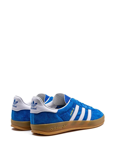 Shop Adidas Originals Gazzelle Indoor Sneakers In Blue