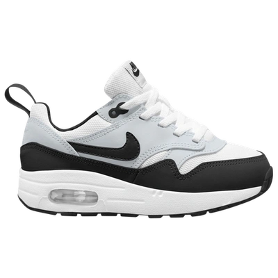 Shop Nike Boys  Air Max 1 Easyon In Summit White/white/black