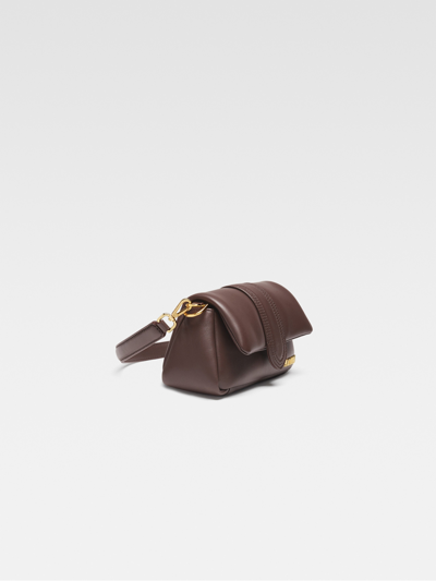 Shop Jacquemus Le Petit Bambinou Bag Woman Brown In Leather