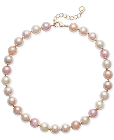 Shop Charter Club Imitation Pearl Collar Necklace, 16" + 2" Extender, Created For Macy's In Multi