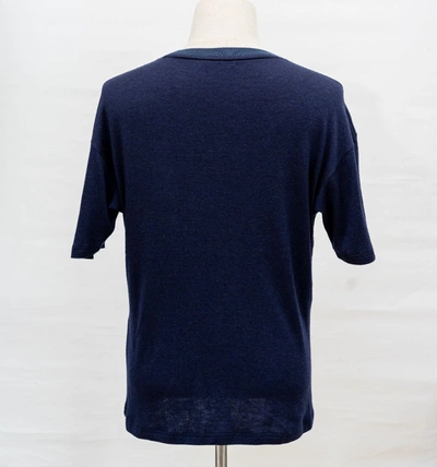 Pre-owned Loro Piana Cashmere/silk Navy Knit Top