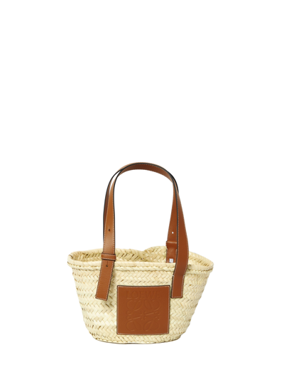 Shop Loewe Small Basket Bag In Brown