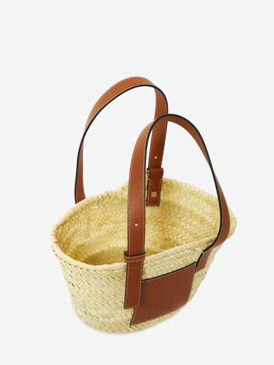 Shop Loewe Small Basket Bag In Brown