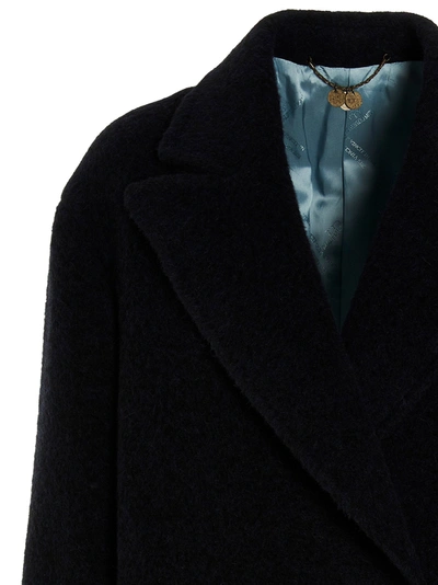 Maurizio Miri Double-breasted Maxi Coat With Button Closure