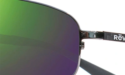 Shop Revo Alpine 70mm Polarized Navigator Sunglasses In Gunmetal