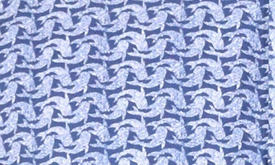 Shop Vintage 1946 Dolphin Print Short Sleeve Shirt In Blue