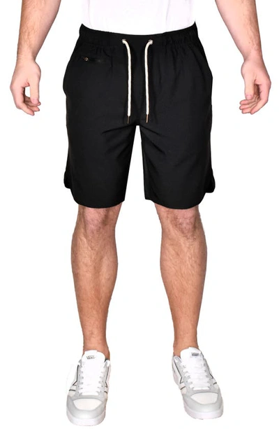 Shop Vintage 1946 Performance Windjammer Drawstring Shorts In Black