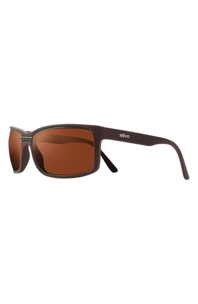 Shop Revo Eclipse 63mm Square Sunglasses In Matt Brown