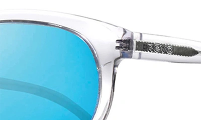 Shop Revo Vintage Wrap 61mm Round Sunglasses In Crystal