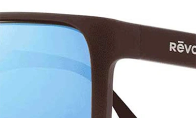 Shop Revo Eclipse 63mm Square Sunglasses In Matte Brown Crystal