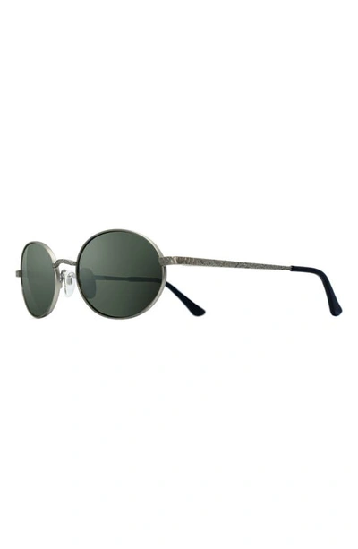 Shop Revo Python I 38mm Round Sunglasses In Antique Gunmetal